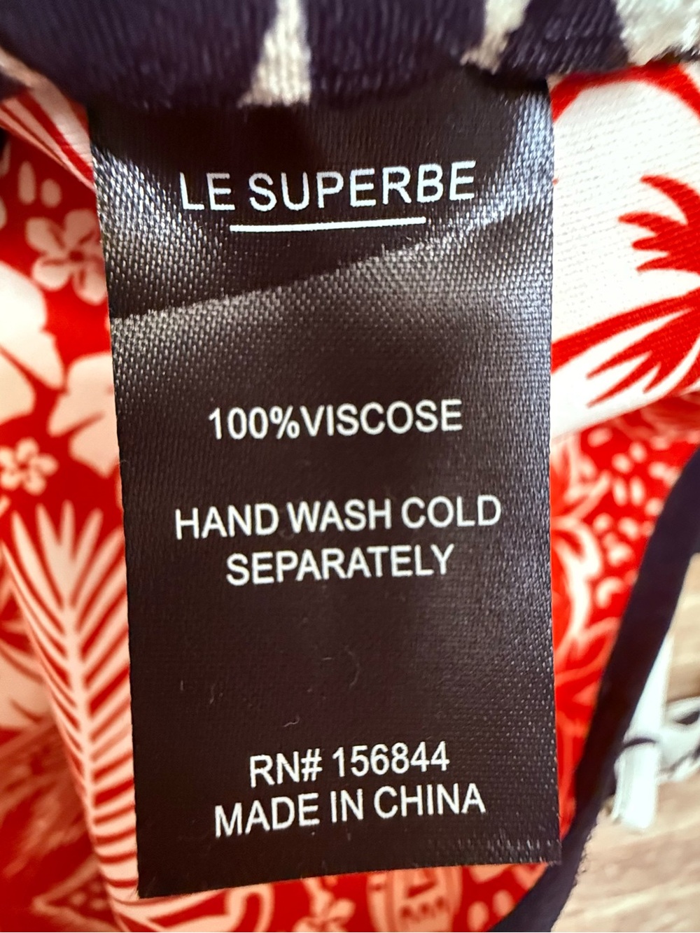 Le Superbe Tropical Wrap Tank Top Black White Palm Print Self Tie Camisole NWT - Picture 14 of 14